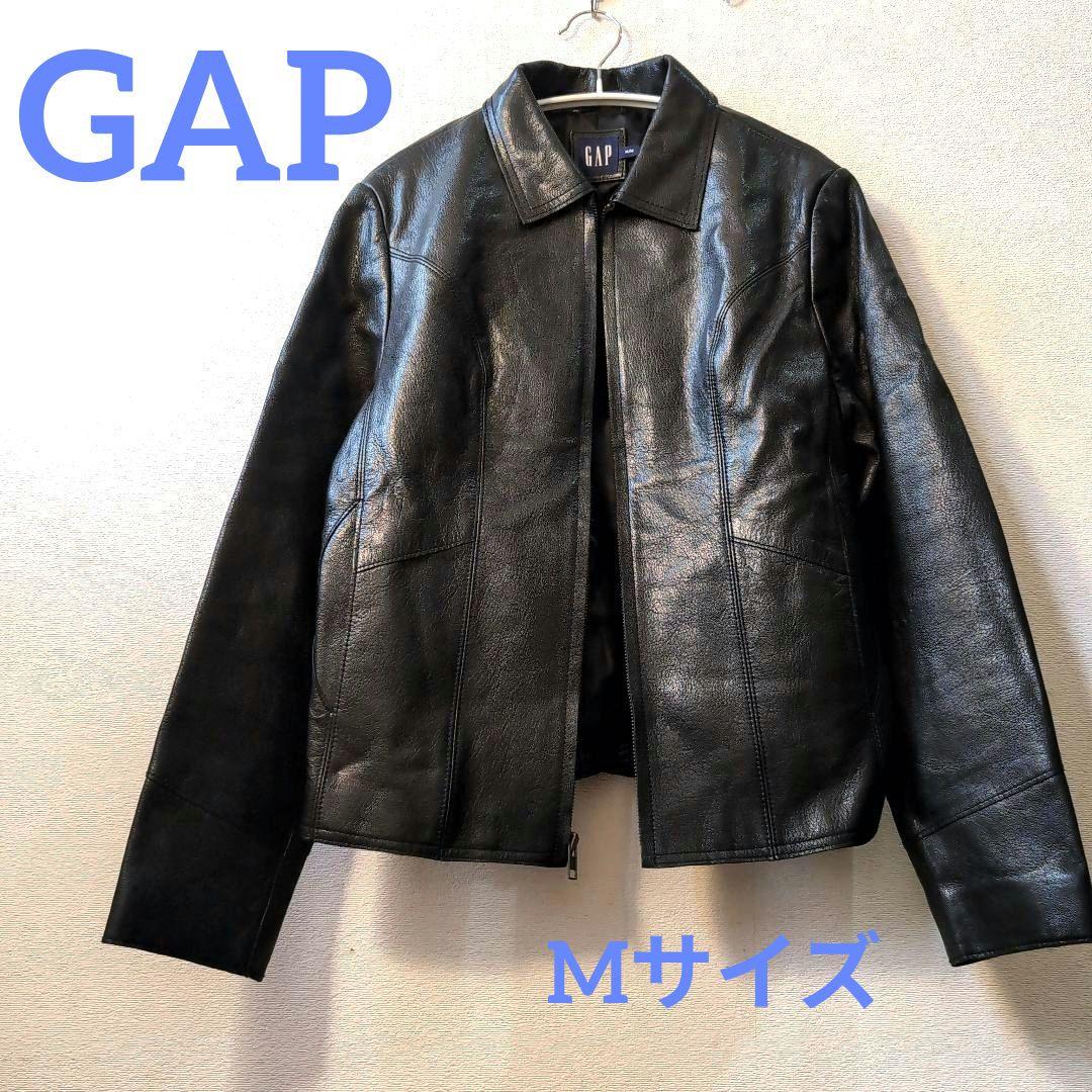 OLD GAP ギャップ シングルレザージャケット ブラック ヴィンテージ