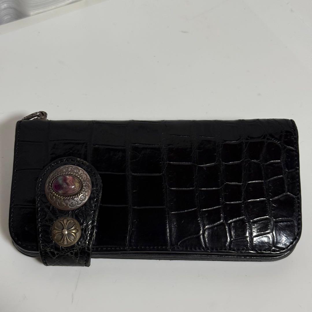 ⭐️極美品⭐️　KC’s　クロコダイル　貴石　長財布　ブラック　ユニセックス