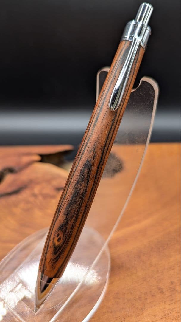 602極上　ハカランダ　ブラジリアンローズウッド　木軸シャーペン　ボールペン