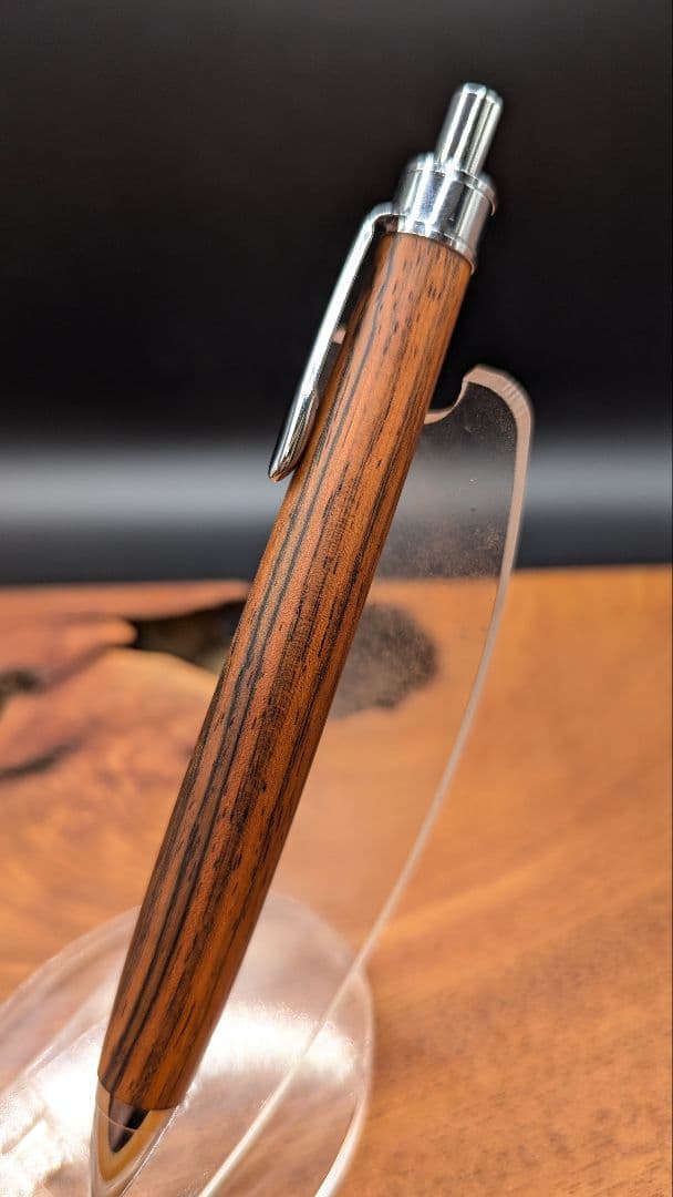 602極上　ハカランダ　ブラジリアンローズウッド　木軸シャーペン　ボールペン