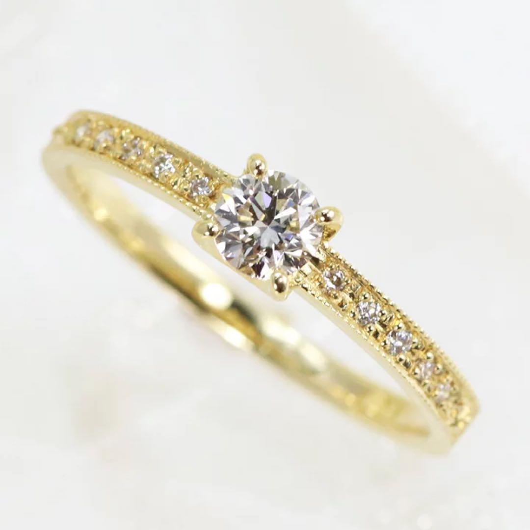 美品　18k リング　ダイヤモンド
