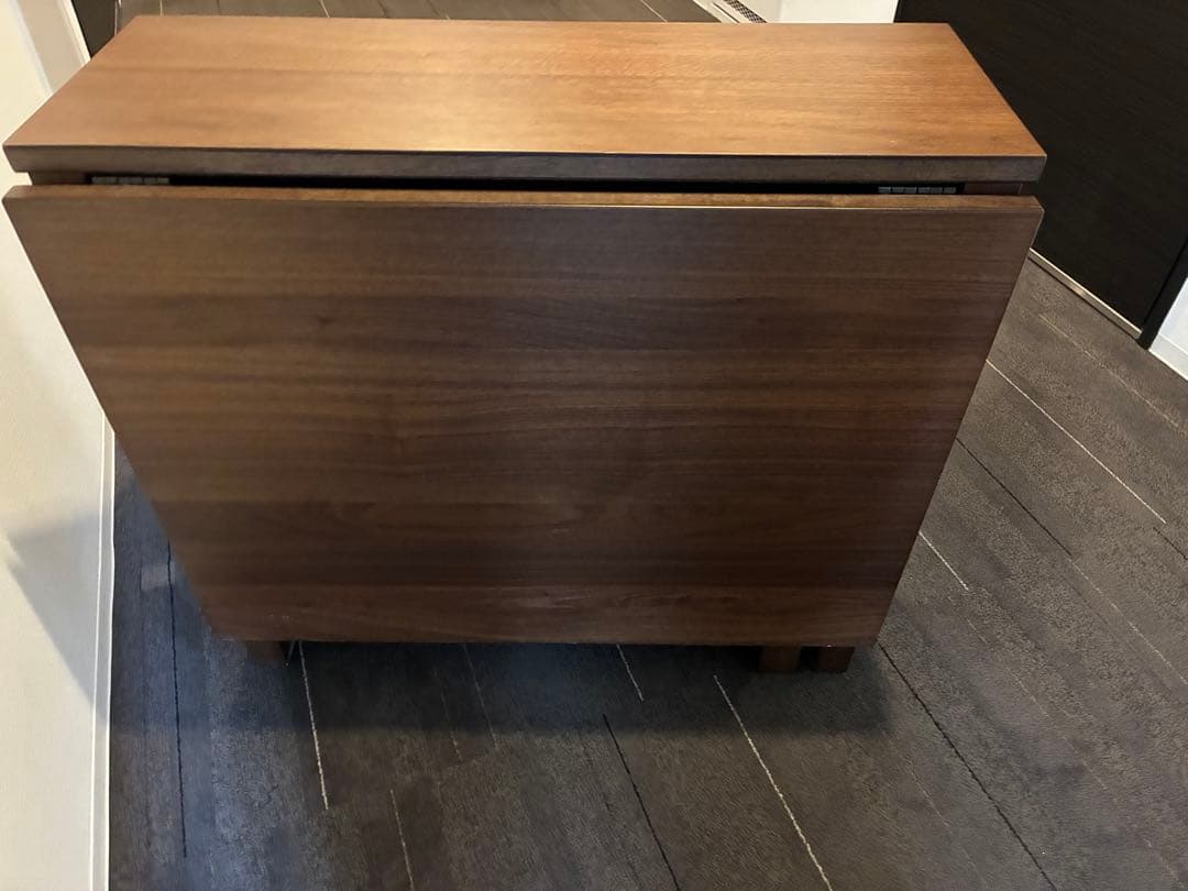 た*き様 収納付き木製バタフライテーブル