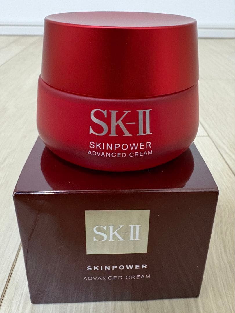 SK-II スキンパワー アドバンスト クリーム 80g 開封済