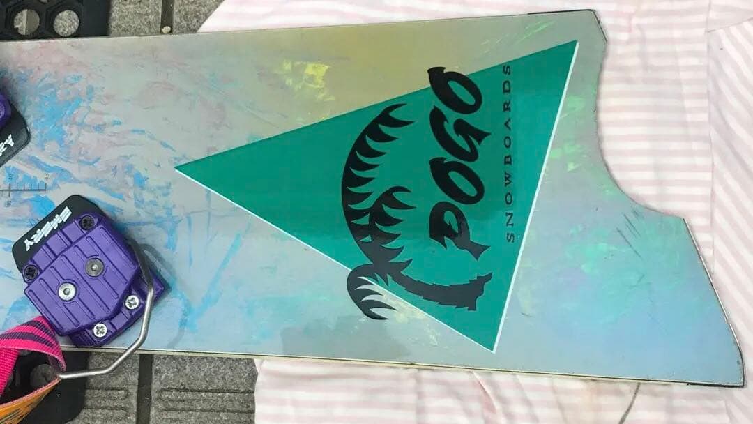 POGO スノーボード　ハードコアフレックスアルペンボード.ビンデング付き