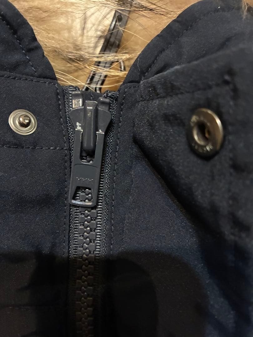 DANTON ネイビー ダウン　コート　34