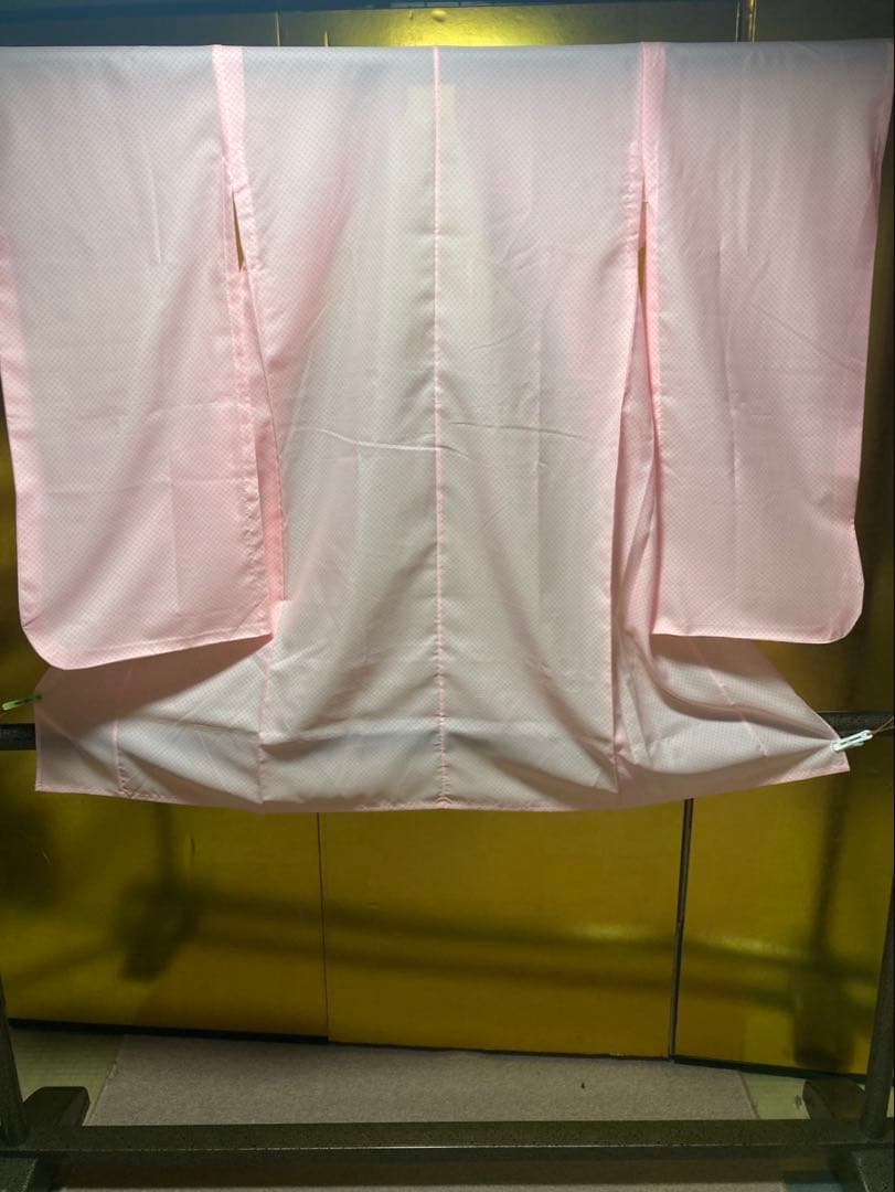 四つ身　着物　七五三　七歳　正絹　綸子　青