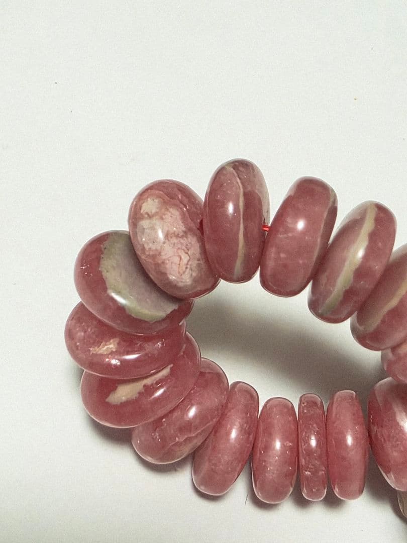 BIGサイズ✨ボタンカット　バラ色の愛の石　インカローズ