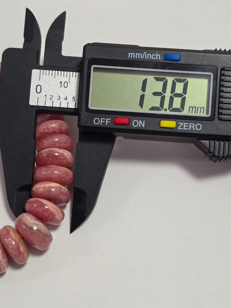 BIGサイズ✨ボタンカット　バラ色の愛の石　インカローズ