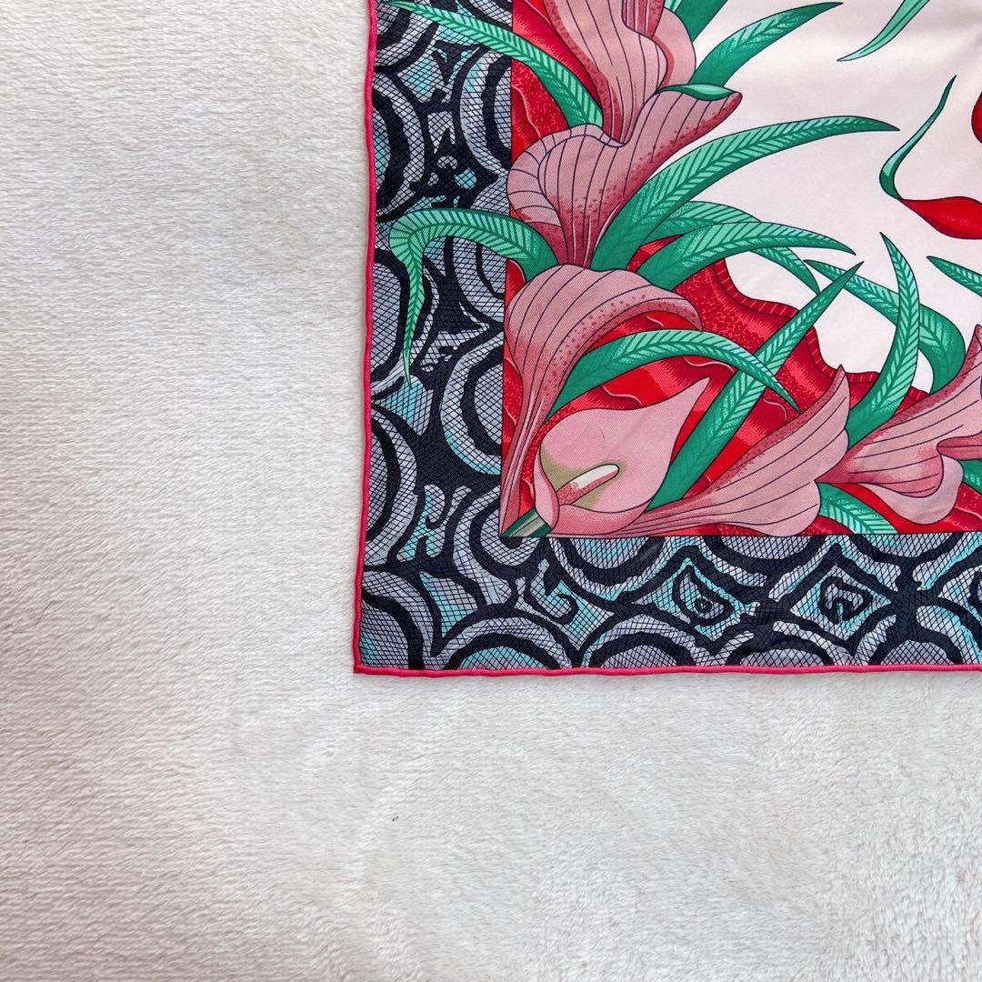 エルメス HERMES カレ90 ザンベジ川の行進 シルク　スカーフ