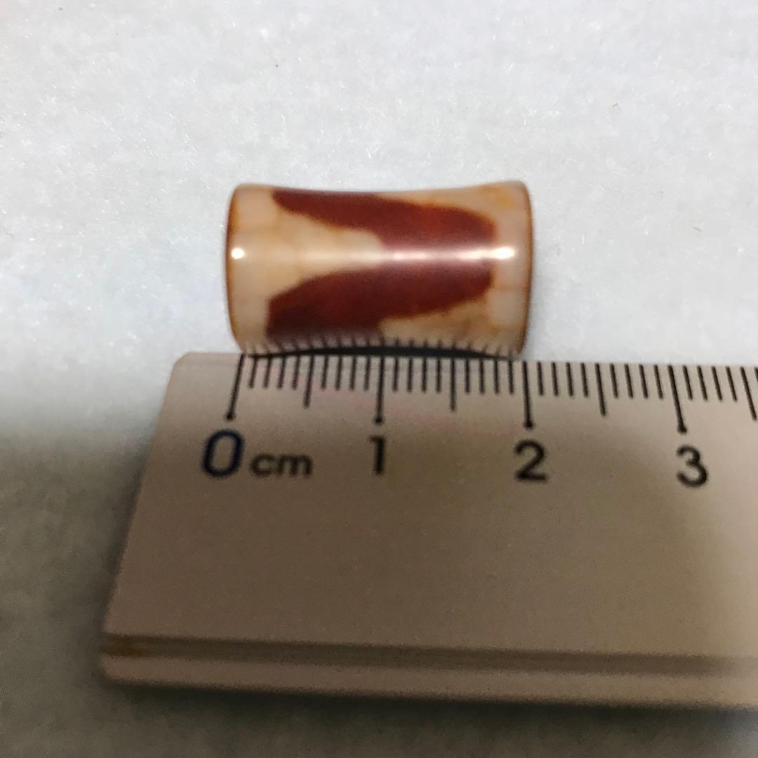 超激レア珍品‼︎ 赤龍紋　虎牙天珠　珍品　鼓型