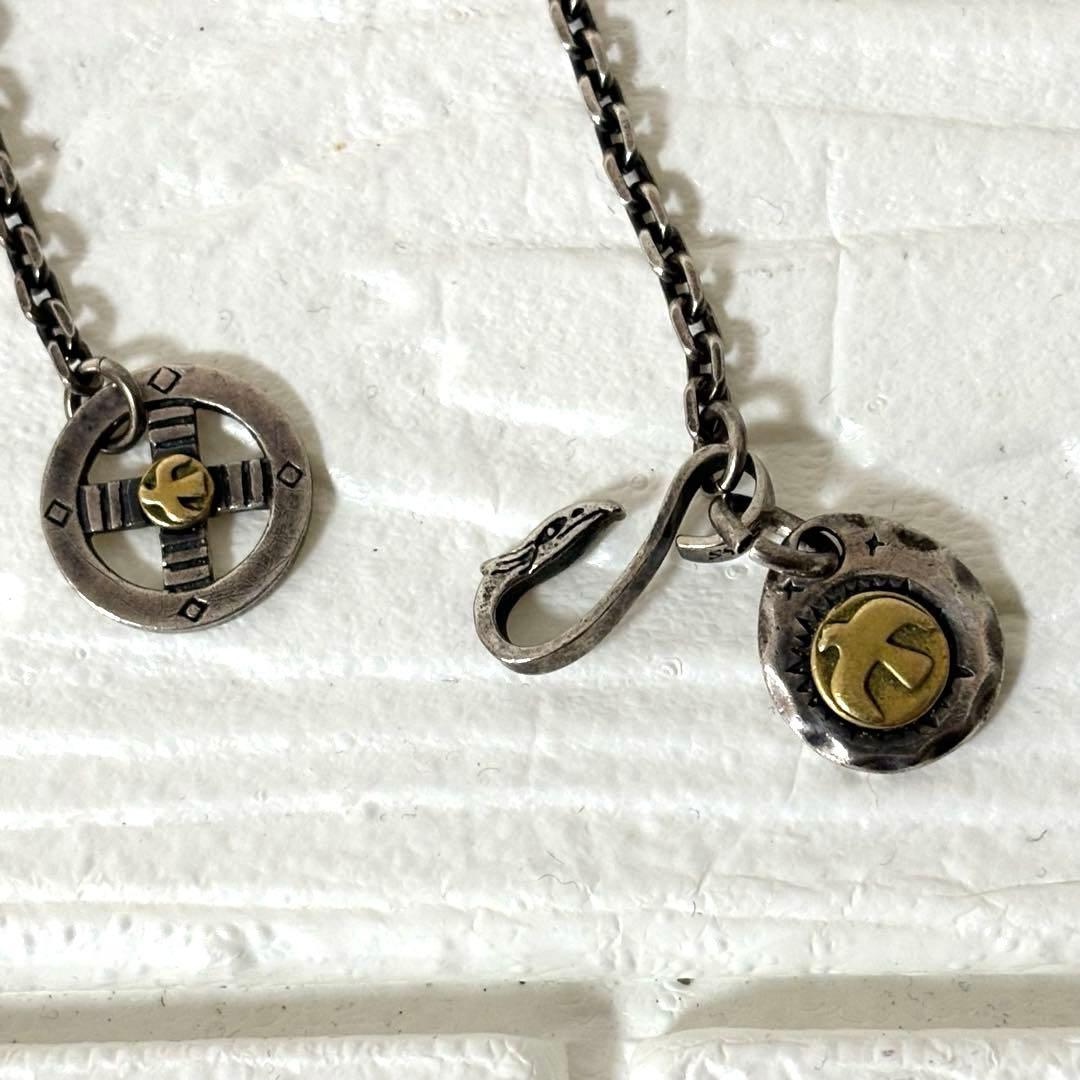 【人気】ゴローズ風シルバーネックレス925 上金 ターコイズ　特大 フェザー