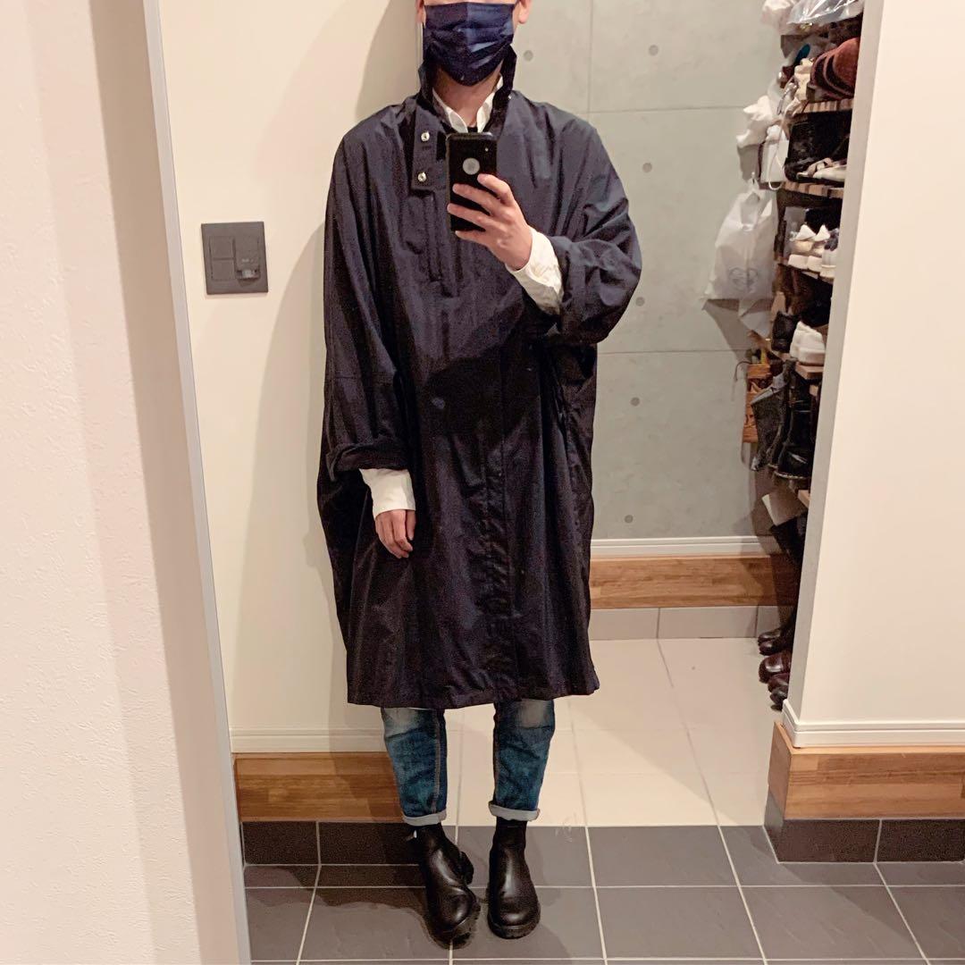 定価30万円 名作　メゾンマルジェラ　ポンチョレインコート　黒S