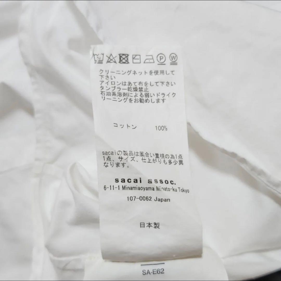 あ*可様 【週末値引】sacai センター刺繍タイプライターシャツ Lサイズ相当