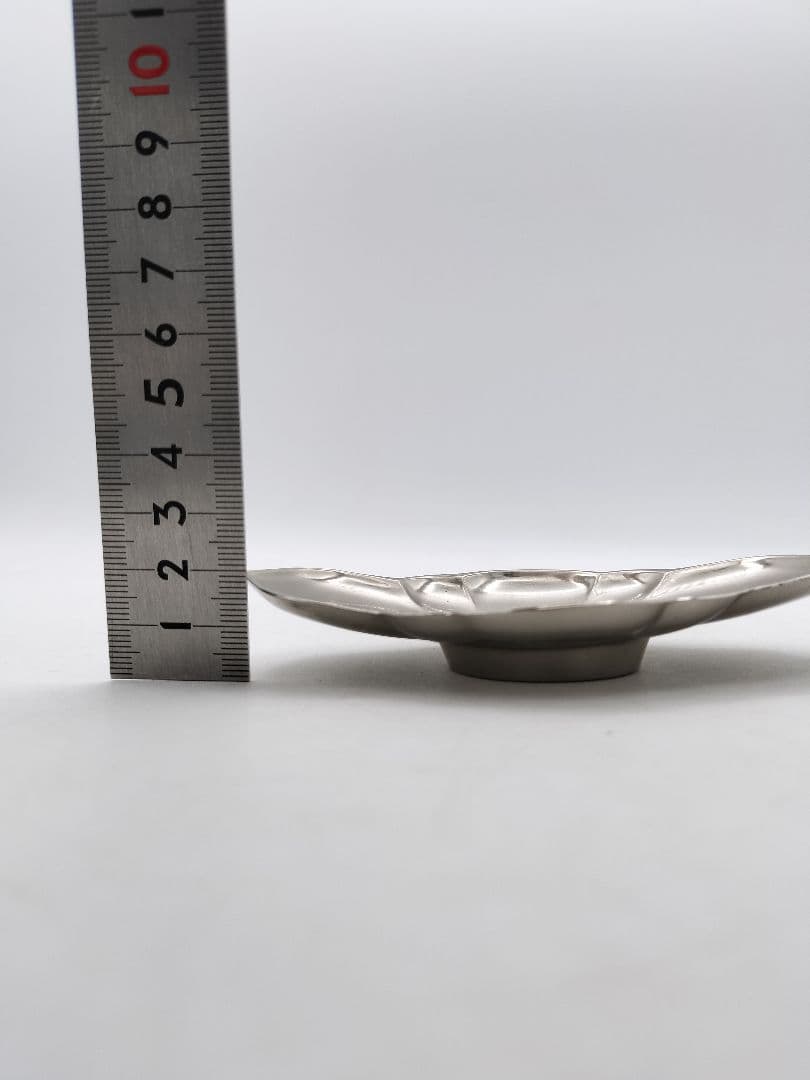 c809 煎茶 茶托 剣木瓜型 五客　乾茂號造印あり　茶道具 古物