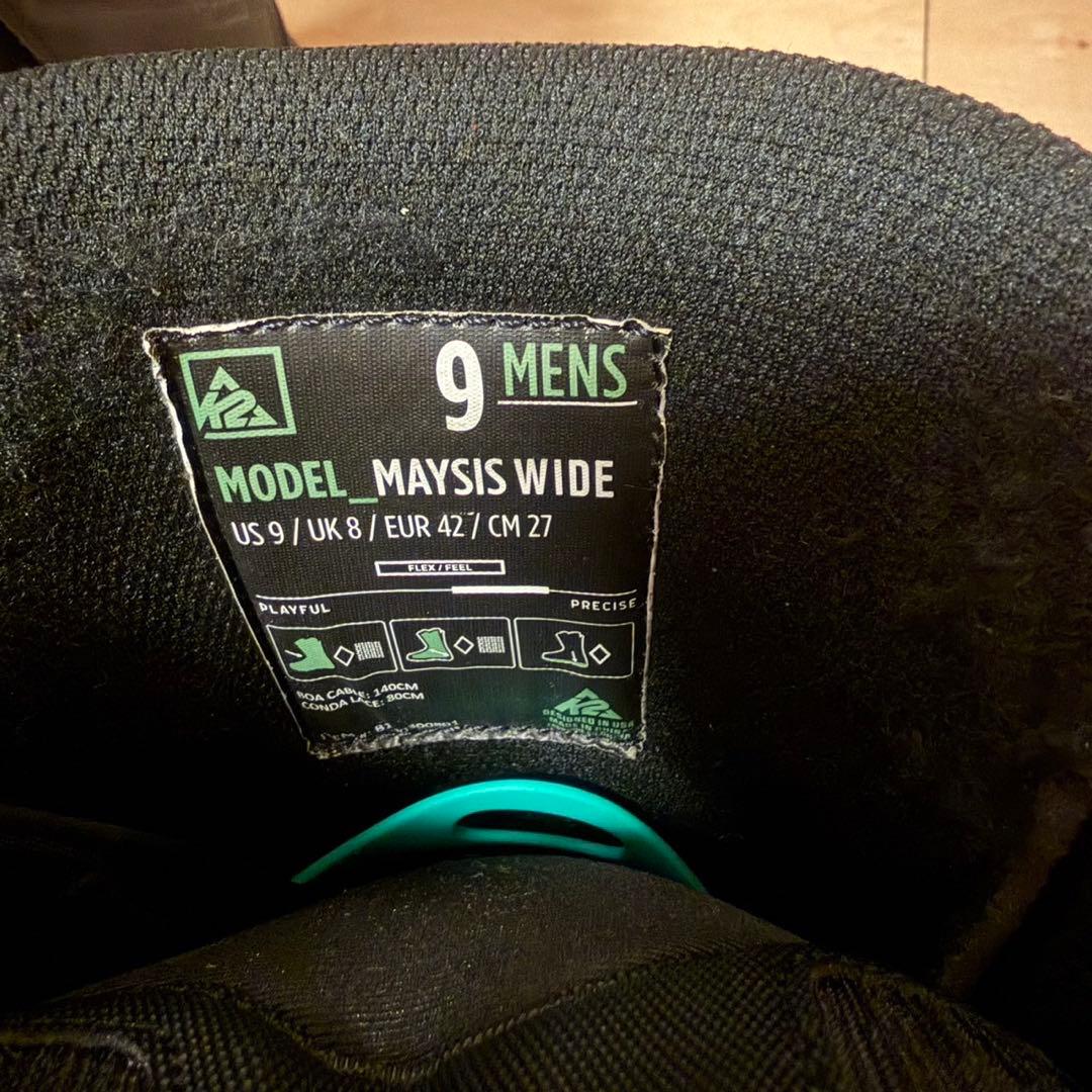 K2 MAYSIS WIDE 27 B＋インソール付き