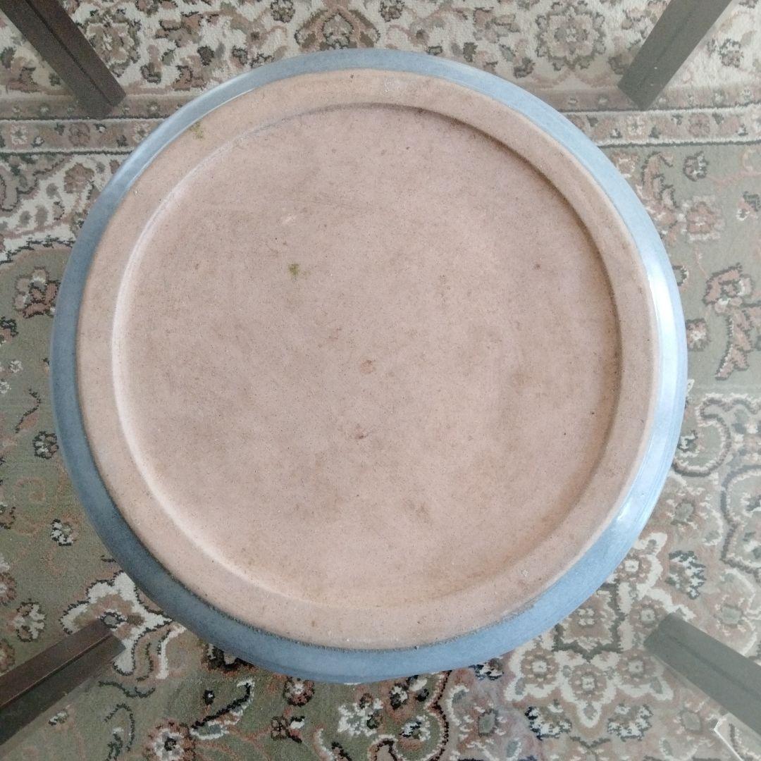 中国骨董　水盤 文房具【超大水盤、青磁洗】旧家蔵陶磁器名品　希少貴重コレクション