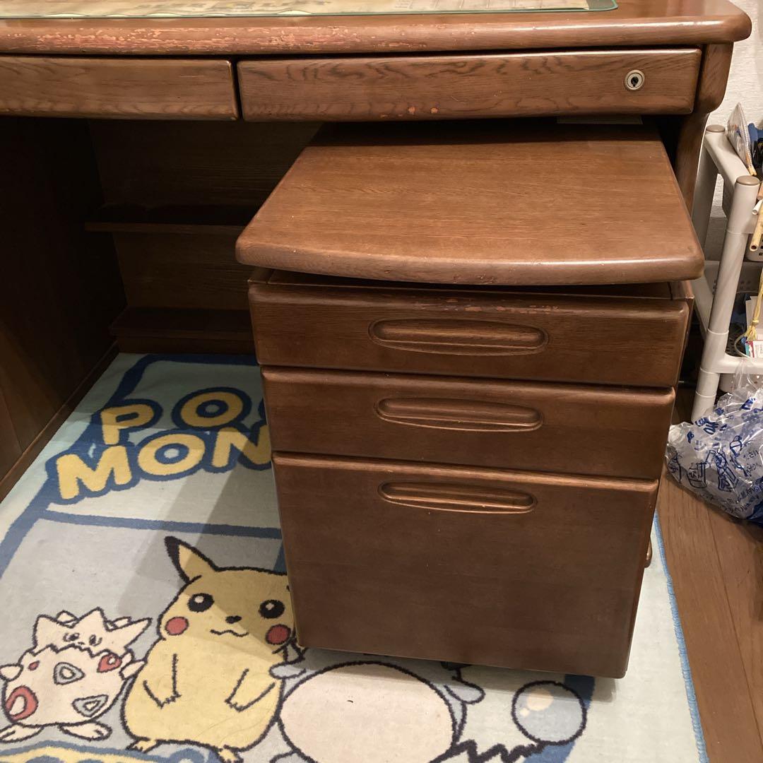 コイズミ学習机WODDYECO定価15〜16万デスクマットコルクボード付き