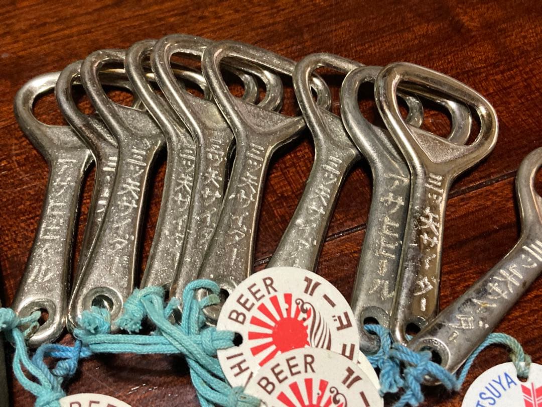 昭和時代 朝日麦酒株式会社 栓抜き アサヒビール 三ツ矢サイダー 10本入り