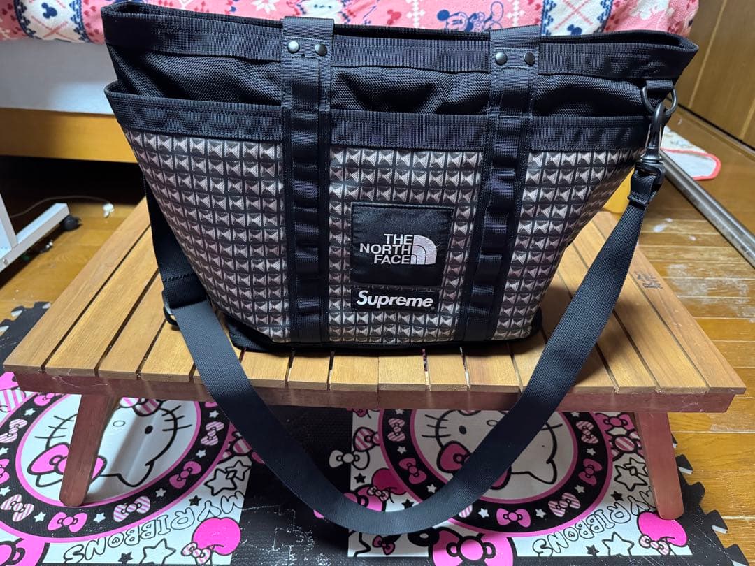 THE NORTH FACE Supreme トートバッグ 幾何学模様