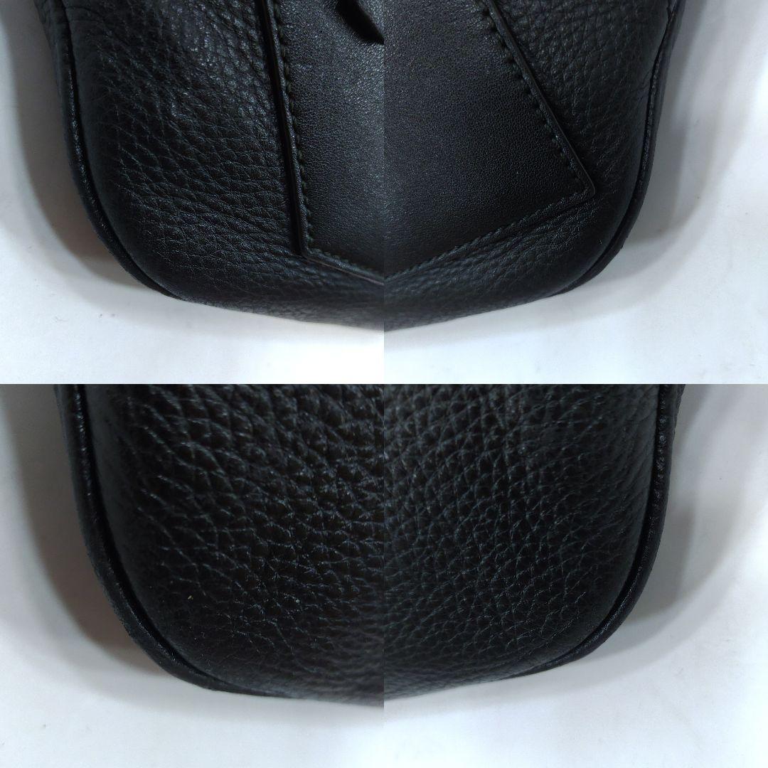 【美品】バリー ボディバッグ ウエストポーチ レザー ブラック