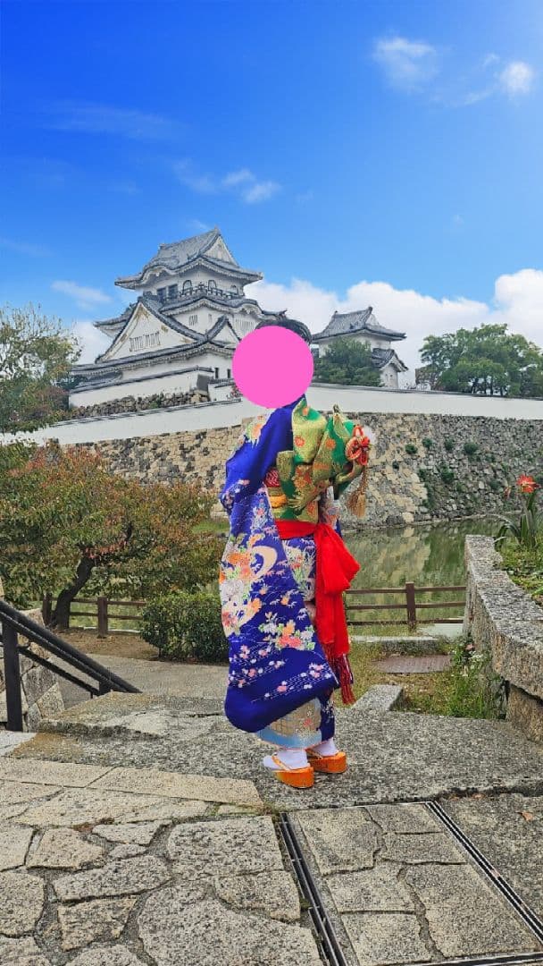 七五三 着物 子供用 青 緑 赤 セット 美品