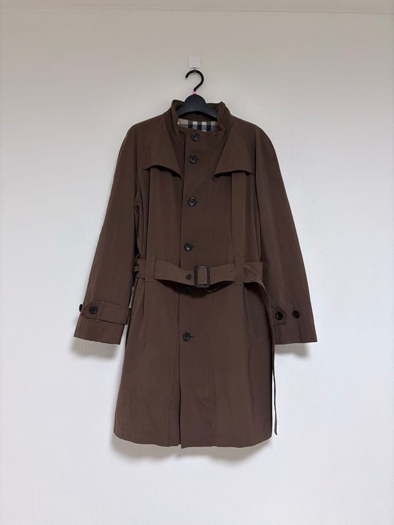 BURBERRY LONDON中綿ライナー付きステンカラーコート L ブラウン