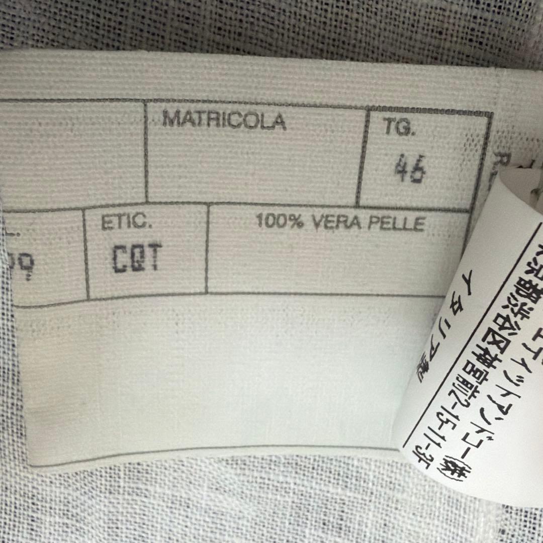 【美品】CINQUANTA メンズシングルライダース ブラック 46