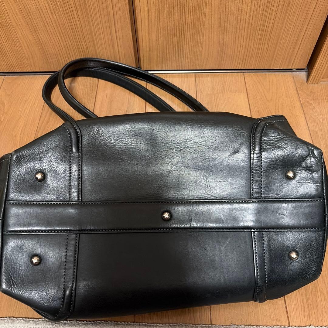 FIVE WOODS ダークネイビーレザー トートバッグ