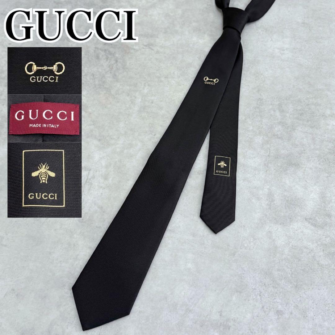 みかん GUCCI jacquard tie horsebit