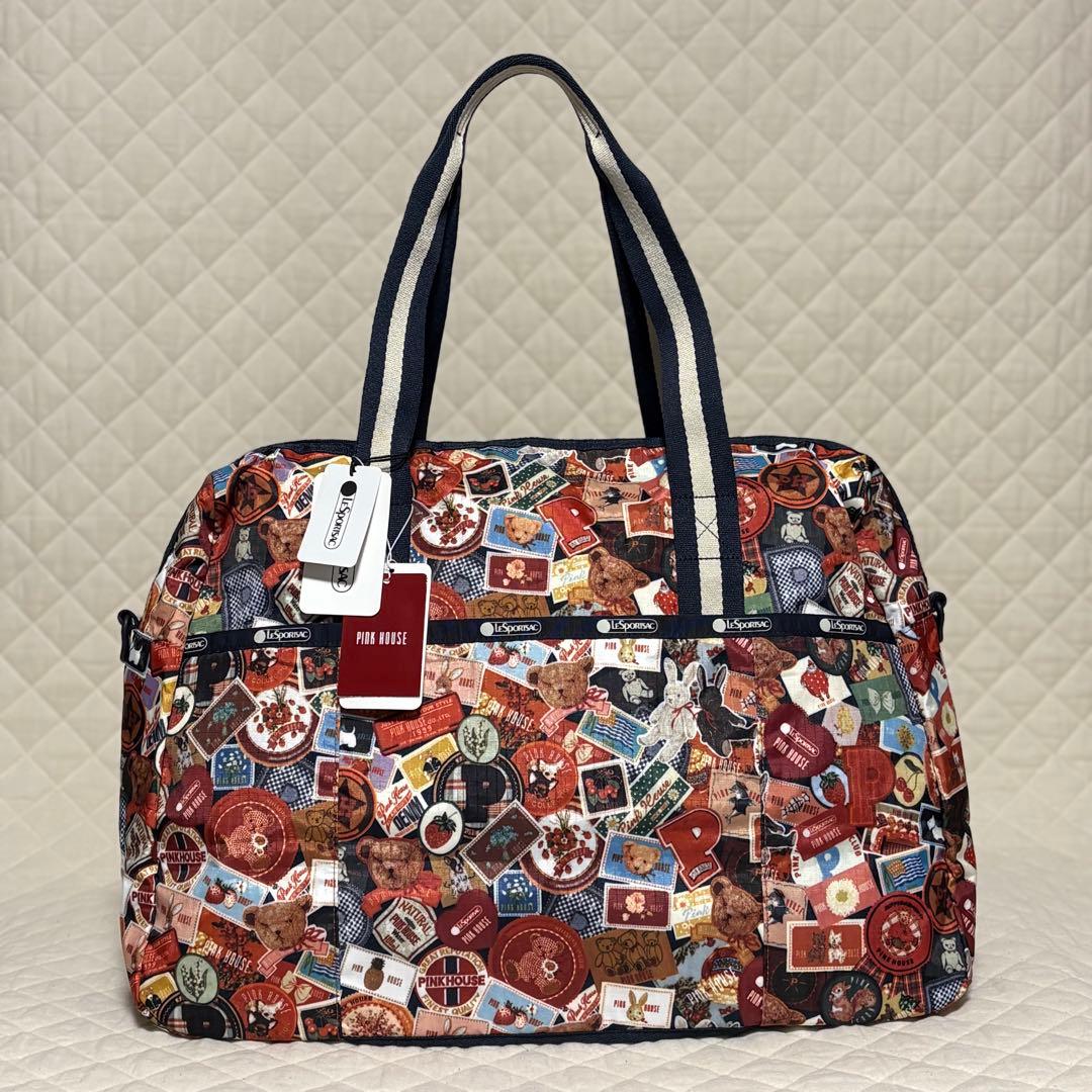 【新品タグ付】レスポートサック×ピンクハウス ミディアムハーパーバッグ ワッペン