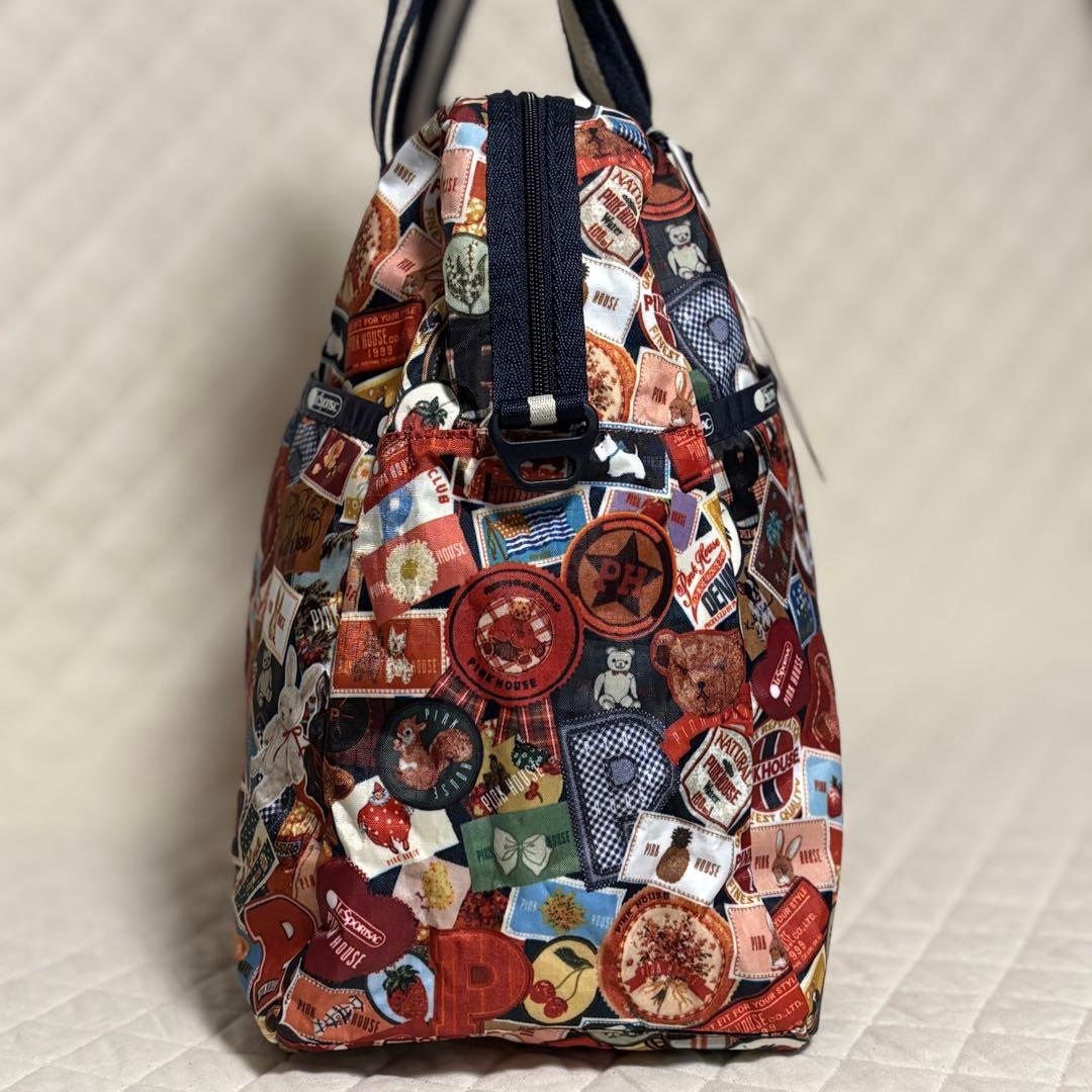 【新品タグ付】レスポートサック×ピンクハウス ミディアムハーパーバッグ ワッペン