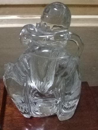 値下げ可能　開運 　風水　金運　水晶　天然石彫り　 七福神 木箱入り