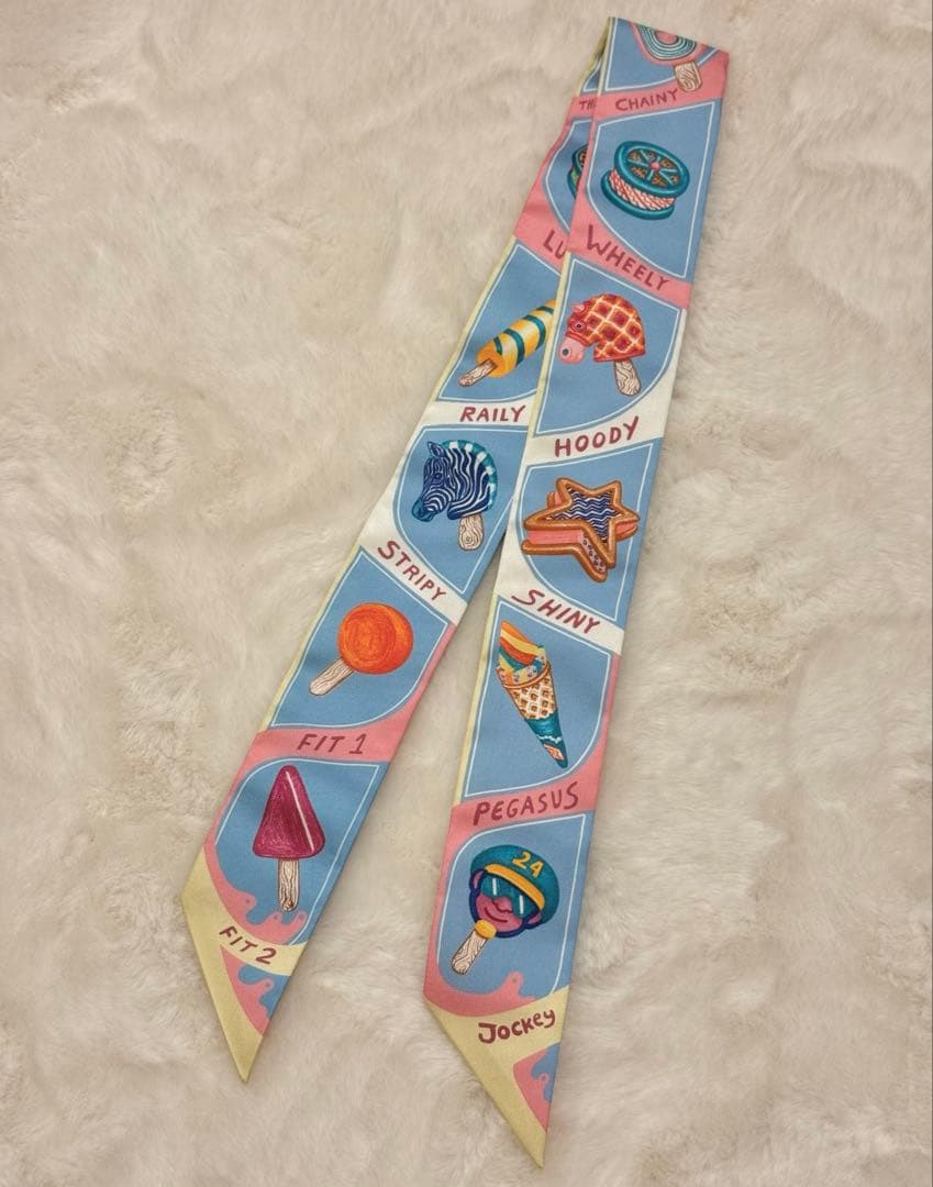 エルメス HERMES ツイリー FUNNY ICE CREAM マルチカラー