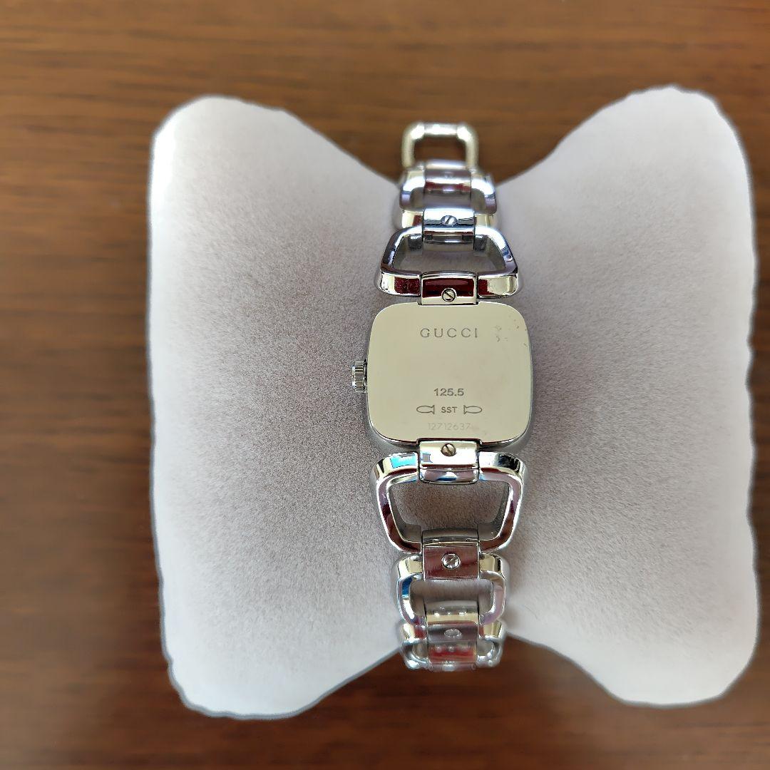 ❣️GUCCI シルバー スクエアフェイス ダイア腕時計美品❣️箱有お値下げ