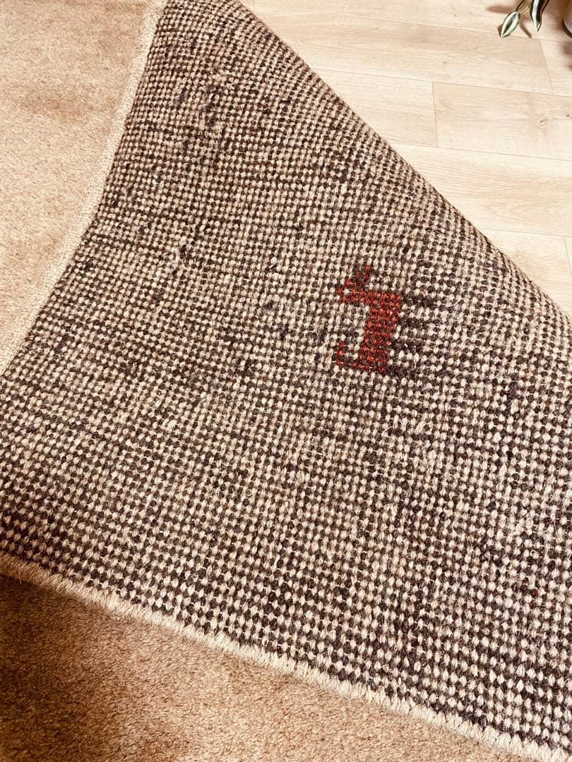 ギャッベ大判期間3Ｗ美品ペルシャ絨毯