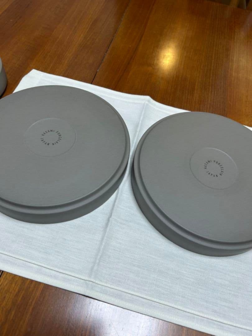 ハサミポーセリンのグレイシリーズ食器セット　全8点