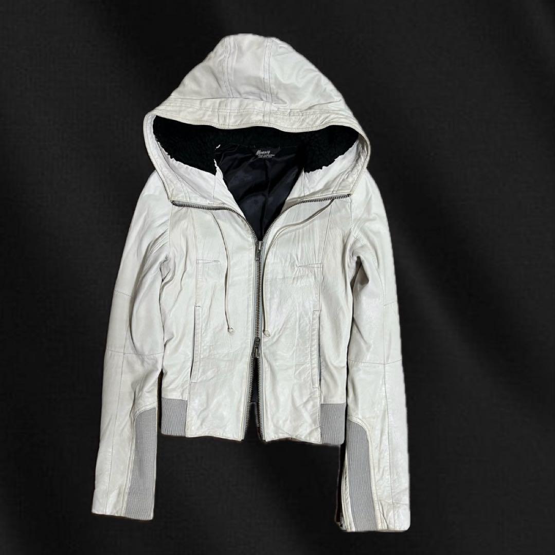 swag 00s 羊革　archive opium vkei ホワイトレザー