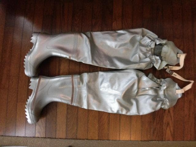 消防長靴(通称銀長) 25cm 新品未使用 希少品！