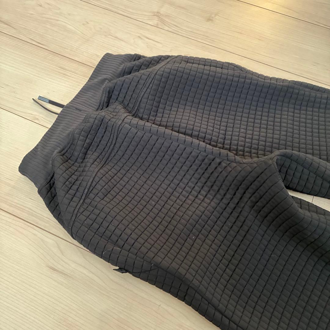 美品 ルルレモン lululemon キルティングスウェット 上下セット 黒 S