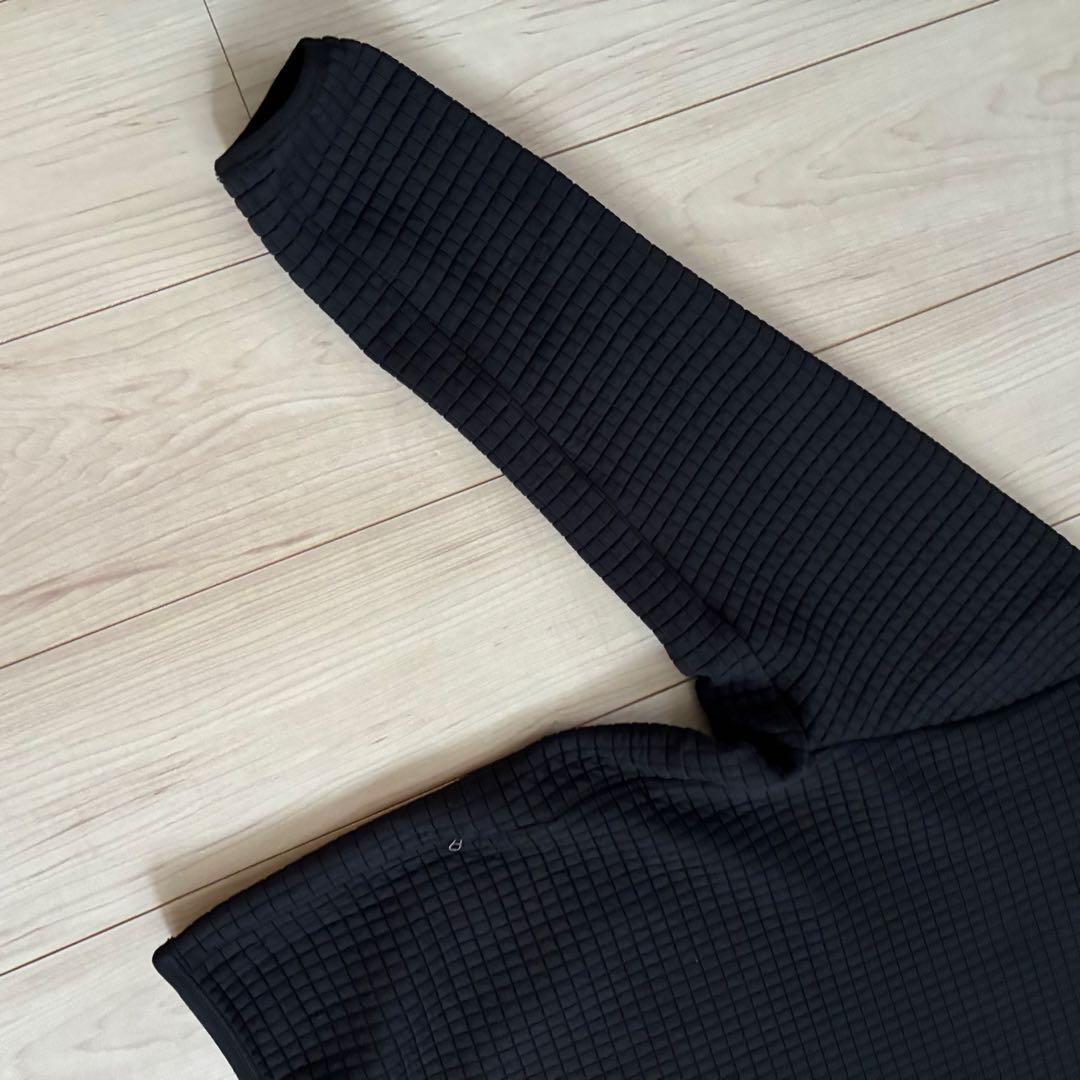 美品 ルルレモン lululemon キルティングスウェット 上下セット 黒 S