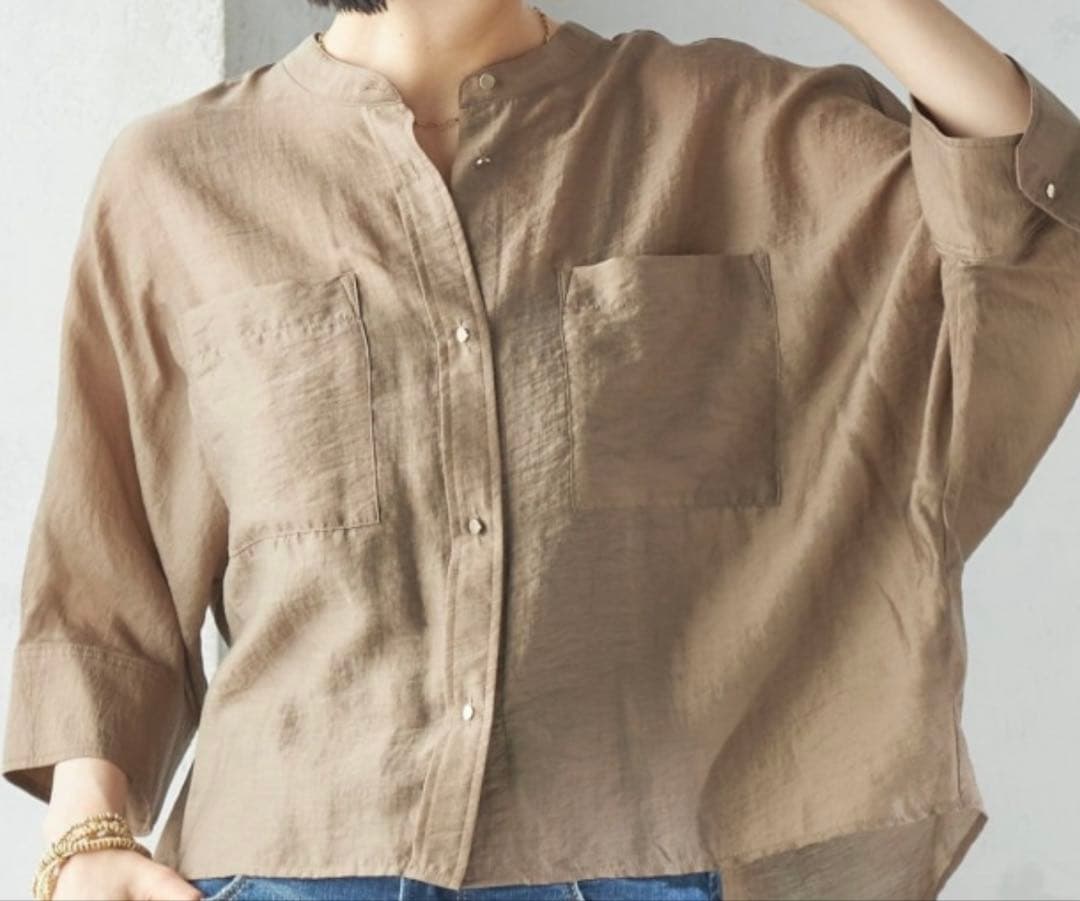 【新品同様】シアーシャツ　SHIPS