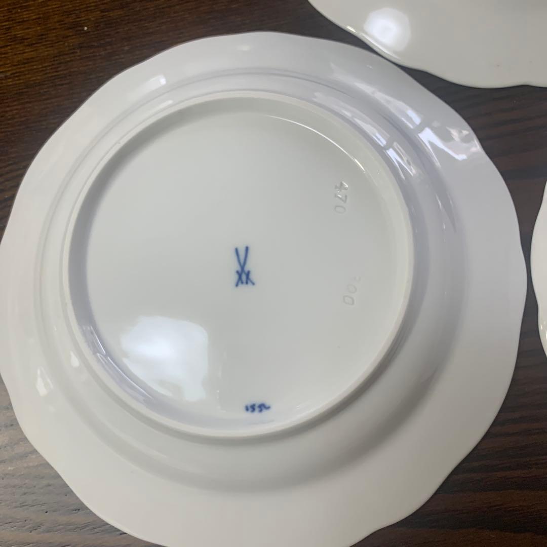 美品☆マイセン ブルーオニオン 16.5cmプレート3枚