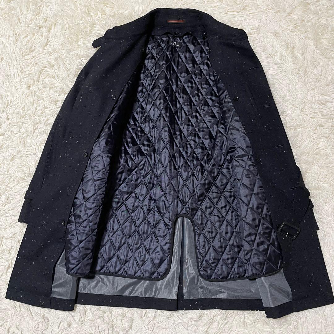 【コーネリアス】PS Paul Smith トレンチコート 柄 ネイビー