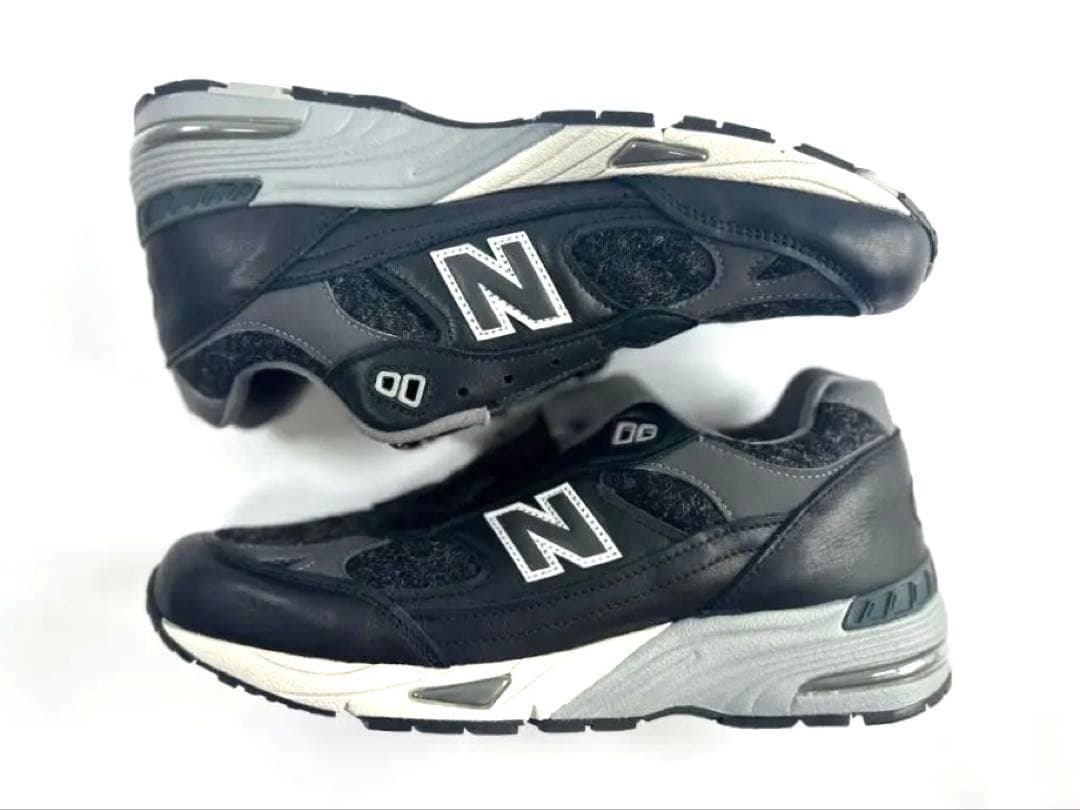 靴 New Balance 991 \"Black & Gray\" M991DJ 26