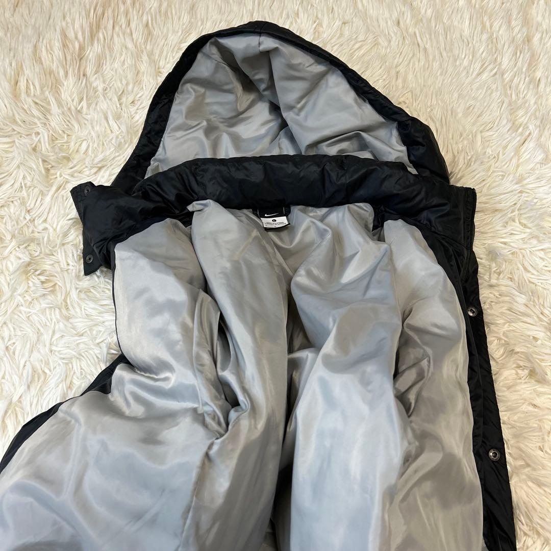 NIKE ナイキ ロングダウンコート ベンチコート　Lサイズ ブラック　サッカー