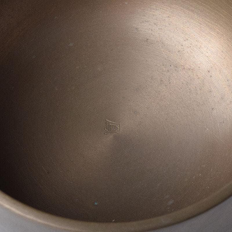 金工師　魚住幸雄作（号法光）　砂張銅　佐波理　打鳴　共布共箱　C　R8714