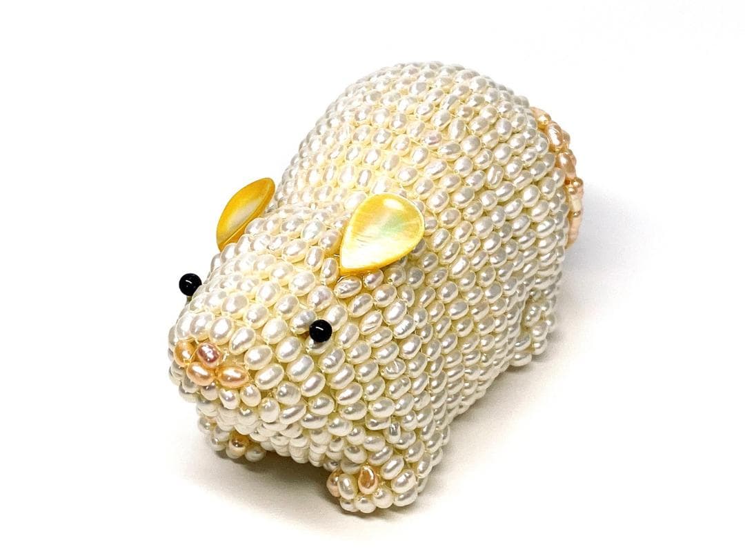 ネズミ　タンスイパール　置物