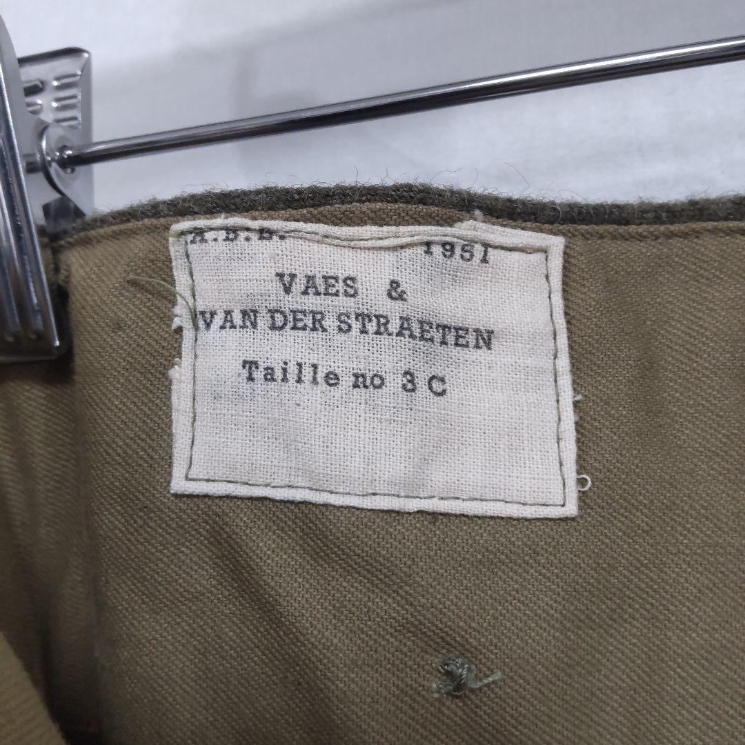 【モコ】ベルギー軍 50s デッドストック モーターサイクルパンツ ウール