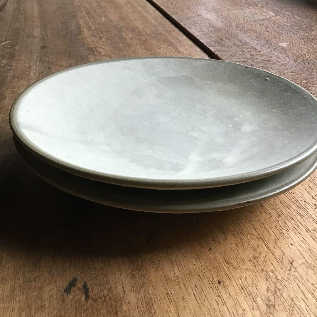 えりんご118です。新品美濃焼　光沢かいらぎ黒渕　平鉢2枚セット他