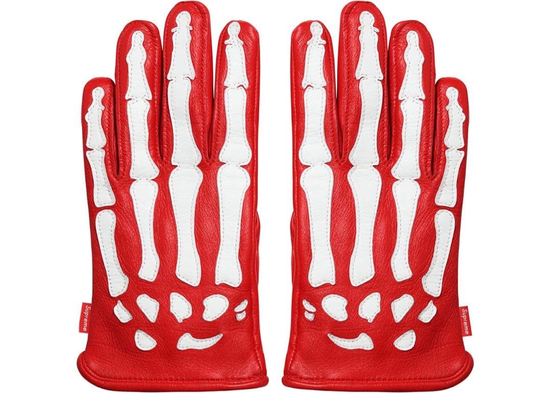 Supreme VANSON レザー グローブ M 赤X-Ray Gloves